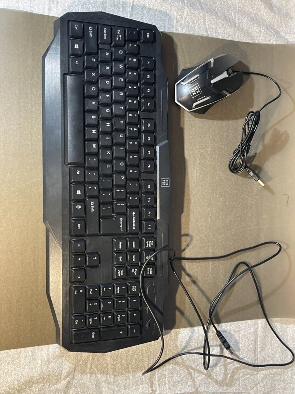 GNE TEK Color play Series Wired LED Keyboard & Mouse Bundle- Gaming RGB (2065)